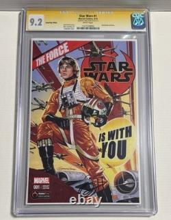 Star Wars #1 Marvel Comic, Gamestop Edition Greg Horn Signed. CGC Graded 9.2