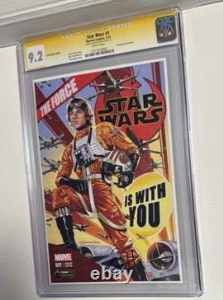Star Wars #1 Marvel Comic, Gamestop Edition Greg Horn Signed. CGC Graded 9.2