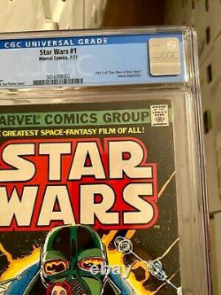 Star Wars 1! Marvel Comics 1977! CGC 7.0! White Pages! Great Book! WOW