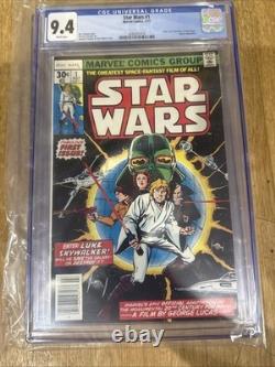 Star Wars #1 Marvel Comics (1977) CGC 9.4 Newsstand 1st Print Graded Comic