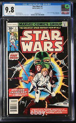 Star Wars #1 Marvel Comics 1977 CGC 9.8 Part 1 of Star Wars A New Hope mo
