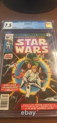 Star Wars #1 (Marvel Comics, 1977) Key Issue! Graded 7.5 Star Wars #1 (Marvel Comics, 1977) Key Issue! Graded 7.5