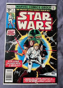 Star Wars #1 Marvel Comics 1977 Newsstand VF+ A New Hope KEY ISSUE