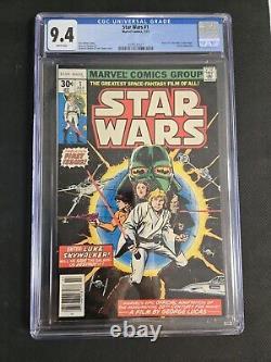 Star Wars #1 (Marvel Comics July 1977) CGC 9.4 White Pages