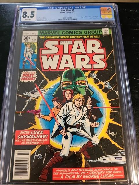Star Wars #1 Marvel First Print Cgc 8.5 White Pages