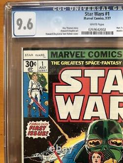 Star Wars #1 Marvel July 1977 cgc 9.6 White Pages
