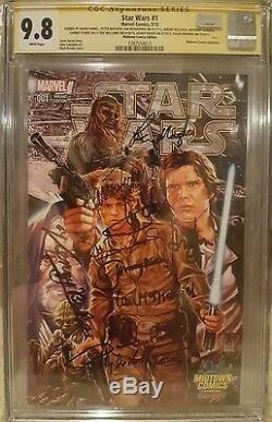 Star Wars #1 Midtown CGC 9.8 SS Signed by Ford, Hamill, Fisher, Baker + 6 more