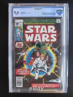 Star Wars #1 -NEAR MINT- CBCS 9.4 NM Marvel 1977 -CGC