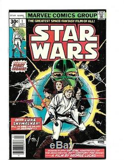 Star Wars #1 == Nm- Movie Adaptation Issue Marvel Comics 1977