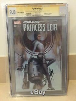 Star Wars #1 Princess Leia CGC 9.8 SS Signed by Stan Lee and Adi Granov