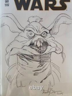 Star Wars #1 Reilly Brown Salacious Crumb Signed/Sketched Marvel Comics CGC 9.8