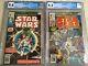 Star Wars #1 Cgc 9.4 + #2 9.2 1977 Awesome Combo White Pages 1st Han Solo Hot