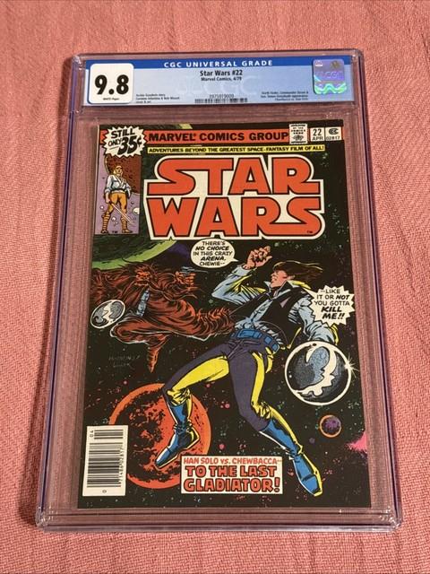 Star Wars #22, Cgc 9.8 White Pages, Chewbacca Vs. Han Solo, Marvel 1979