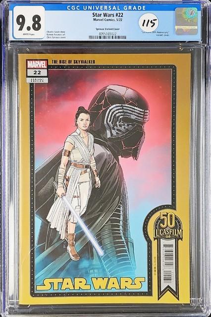Star Wars #22 Sprouse Variant Cgc 9.8 Nm/m Gorgeous Gem Wow