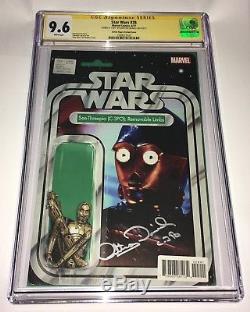 Star Wars #28 Action Figure Variant CGC 9.6 SS Signed Anthony Daniels C-3PO