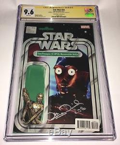 Star Wars #28 Action Figure Variant CGC 9.6 SS Signed Anthony Daniels C-3PO