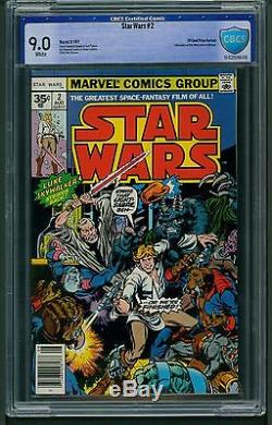 Star Wars #2 (1977) CBCS Graded 9.0 35 Cent Price Variant Not CGC