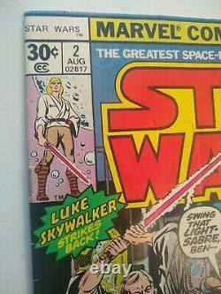 Star Wars #2 1977 First Print Marvel Comics Key 1st Obi-Wan Kenobi Chewbacca