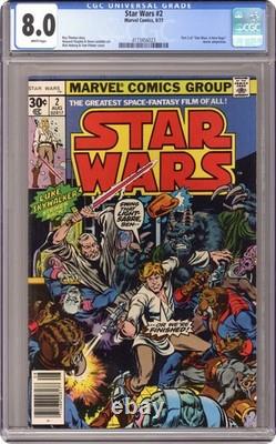 Star Wars #2 1st Printing CGC 8.0 1977 4173456023