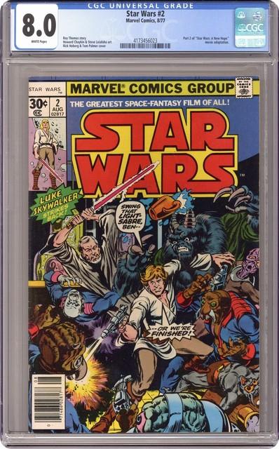 Star Wars #2 1st Printing Cgc 8.0 1977 4173456023