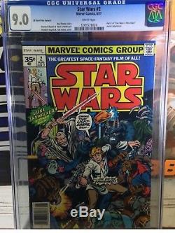 Star Wars #2, 35 cent variant, CGC 9.0, WHITE PAGES! Rare