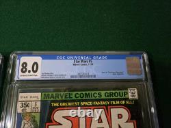Star Wars #2 & #5 1st Printings CGC 6.5/8.0 1977 Marvel Nice
