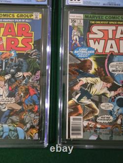 Star Wars #2 & #5 1st Printings CGC 6.5/8.0 1977 Marvel Nice