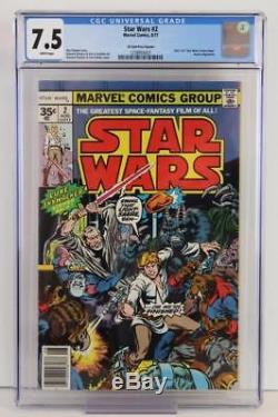 Star Wars #2 CGC 7.5 VF- MARVEL 1977 Movie adaptation 35 Cent Variant
