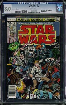 Star Wars #2 CGC 8.0 35 Cent Price Variant First Han Solo Key Bronze Age Issue