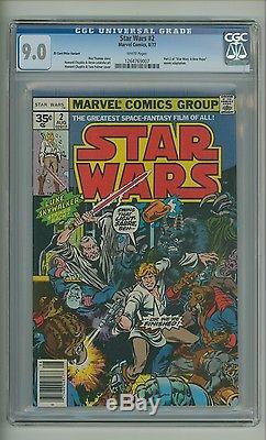 Star Wars #2 (CGC 9.0 35¢ variant) White p A New Hope adaptation part 2 (s5)