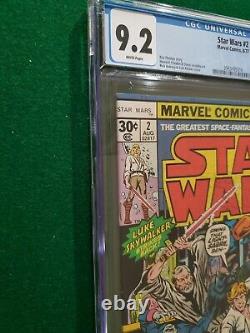 Star Wars 2 CGC 9.2 WHITE PGS 1977 Obi-wan Kenobi first appear 1st print