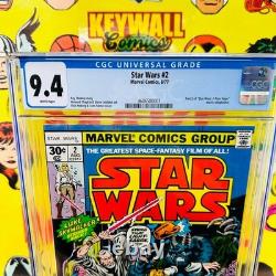 Star Wars #2 CGC 9.4 Nice White Pages 1977 Newstand Obi-Wan Kenobi