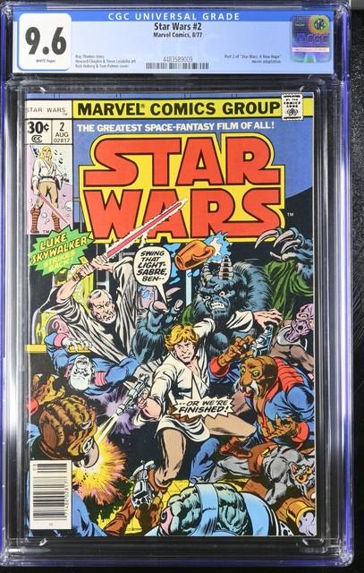 Star Wars #2 Cgc 9.6 (1977) Part 2 A New Hope Movie Adaptation Marvel Comics