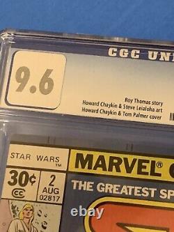 Star Wars 2 CGC 9.6 White Pages Marvel 1977 Han Solo Chewbacca Luke Skywalker