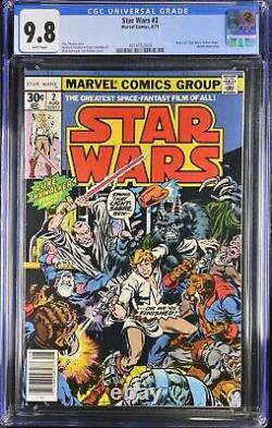 Star Wars #2 CGC 9.8 (1977) Part 2 A New Hope Movie Adaptation Marvel Comics