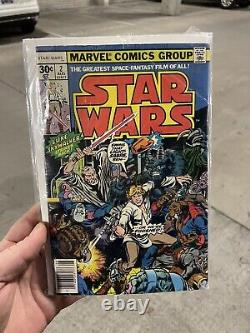 Star Wars 2 Cgc 9.6 White Pages Newsstand A New Hope Marvel Comics 1977
