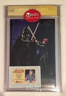 Star Wars #2 Cgc 9.8 Han Solo Action Figure Variant Signed Harrison Ford