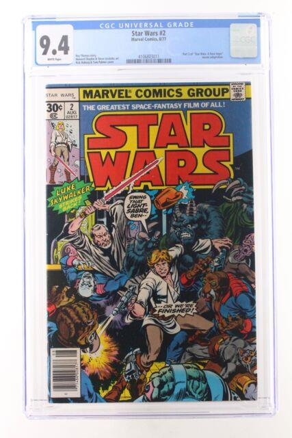 Star Wars #2 Marvel Comics 1977 Cgc 9.4 Part 2 Of Star Wars A New Hope Mo