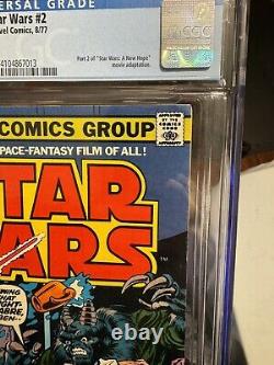 Star Wars #2 (Marvel Comics August 1977) CGC 8.0