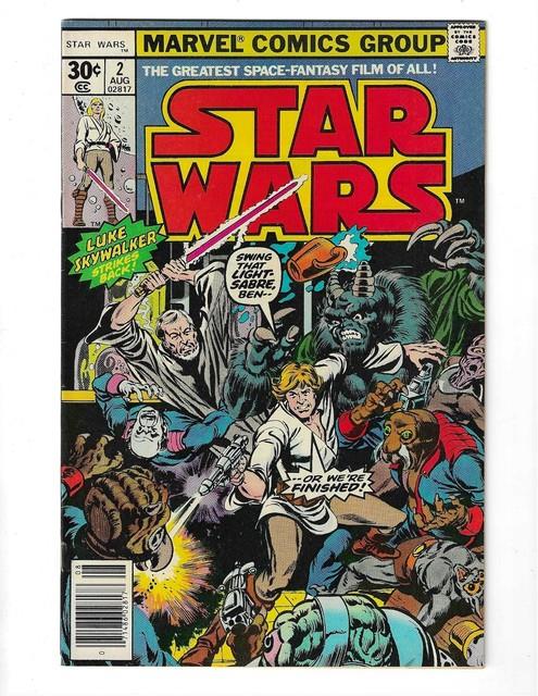Star Wars #2 Nm- (9.2) 8/77 Luke Skywalker Strikes Back