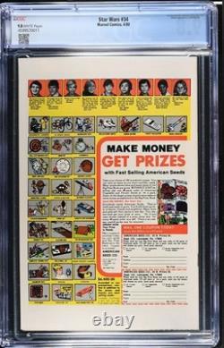 Star Wars #34 CGC 9.8 1980 Star Wars #34 CGC 9.8 1980