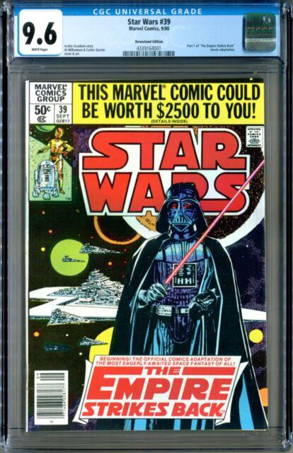 Star Wars #39 (1980) Cgc 9.6 White! Newsstand! Darth/the Empire Strikes Back