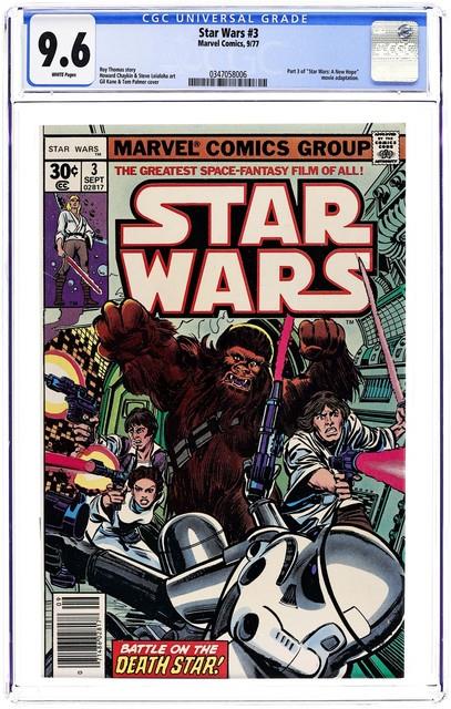 Star Wars #3 1st Printing Cgc 9.6 1977 0347058006