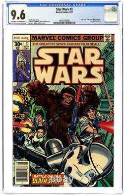 Star Wars #3 1st Printing CGC 9.6 1977 4431836006 Star Wars #3 1st Printing CGC 9.6 1977 4431836006