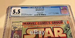 Star Wars #3 CGC 5.5 35 cent Price Variant Marvel 1977 New Hope Part 3 comic