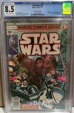 Star Wars #3 CGC 8.5 35 Cent Price Variant Very Rare 1977 NO Reserve