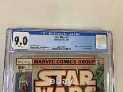 Star Wars #3 CGC 9.0 white pages 1977 1st Print A New Hope Adaptation