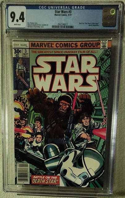 Star Wars #3 Cgc 9.4 White Pages 1977 First Print Marvel