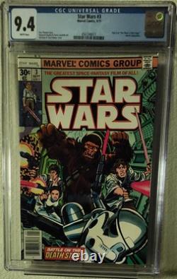 Star Wars #3 CGC 9.4 White Pages 1977 First Print Marvel