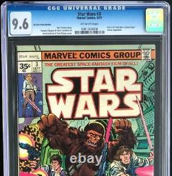 Star Wars #3 CGC 9.6 35 CENT PRICE VARIANT ULTRA RARE! Marvel Comic 1977